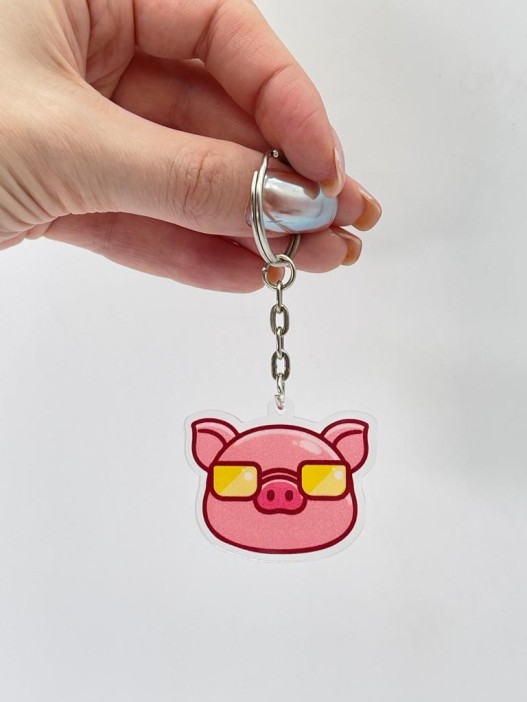 Брелок &quot;Cool pig with glasses&quot; 