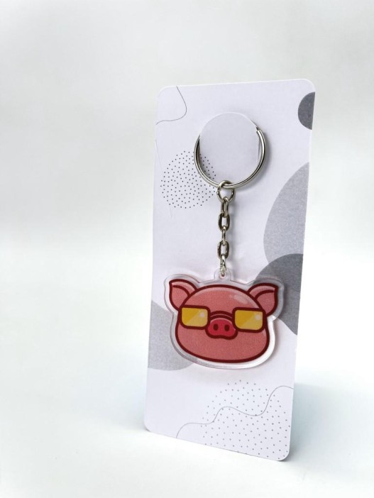 Брелок &quot;Cool pig with glasses&quot; 