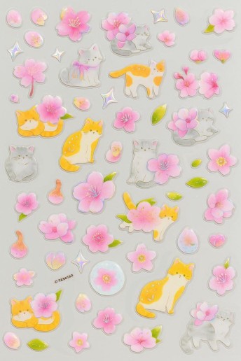 Наклейки "Flower kitten"