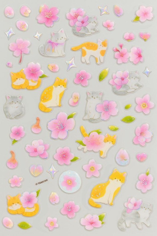 Наклейки "Flower kitten" 