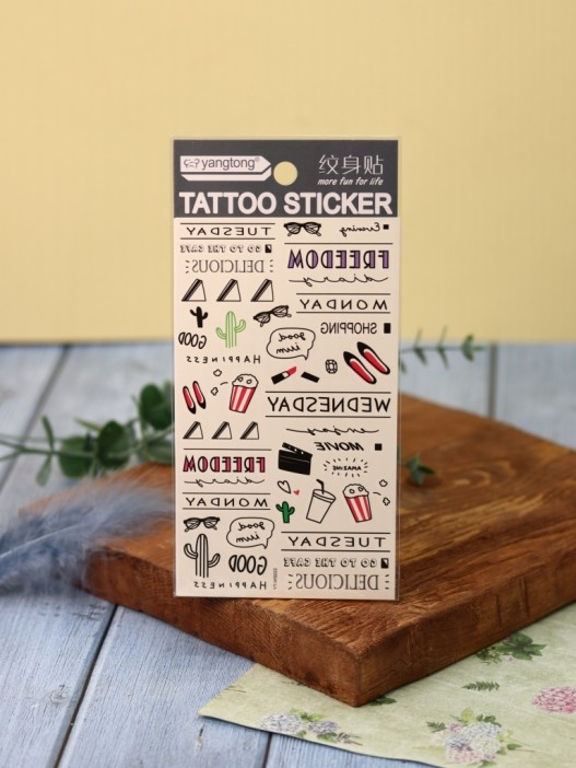 Тату - переводки &quot;MIX summer&quot; 