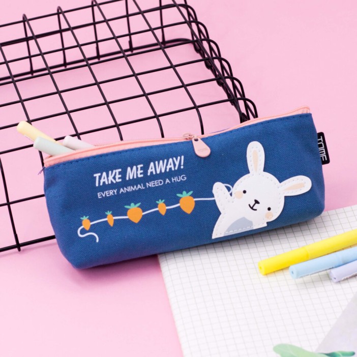 Пенал "Need hug rabbit", blue 