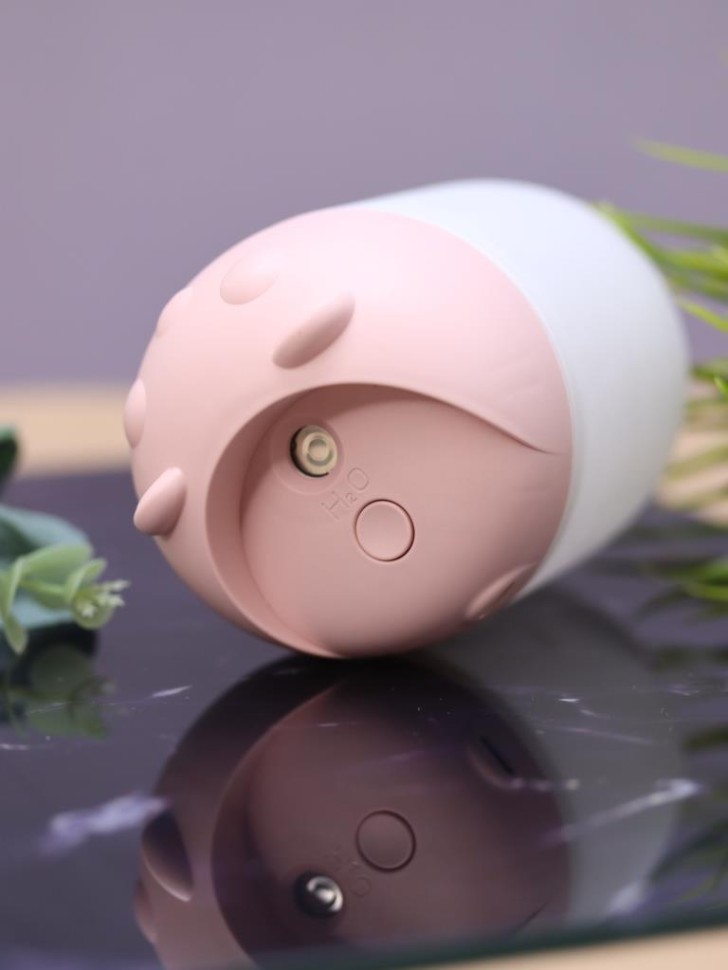 Настольный увлажнитель воздуха - ночник iLikeGift "Мишка", розовый, (портативный, USB)