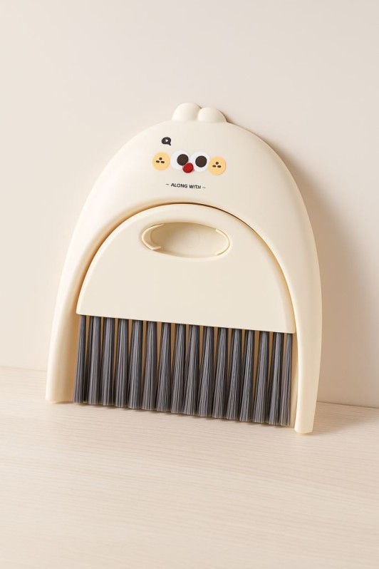 Веник с совком "Eyes", white 