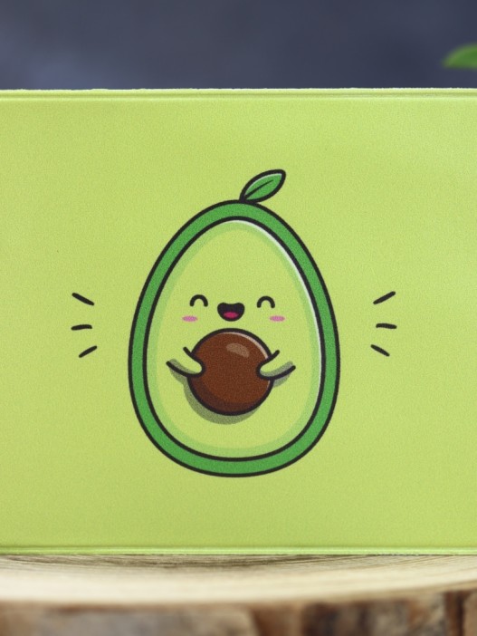 Обложка для студенческого «Happy Avocado», плотность 600 мкм 