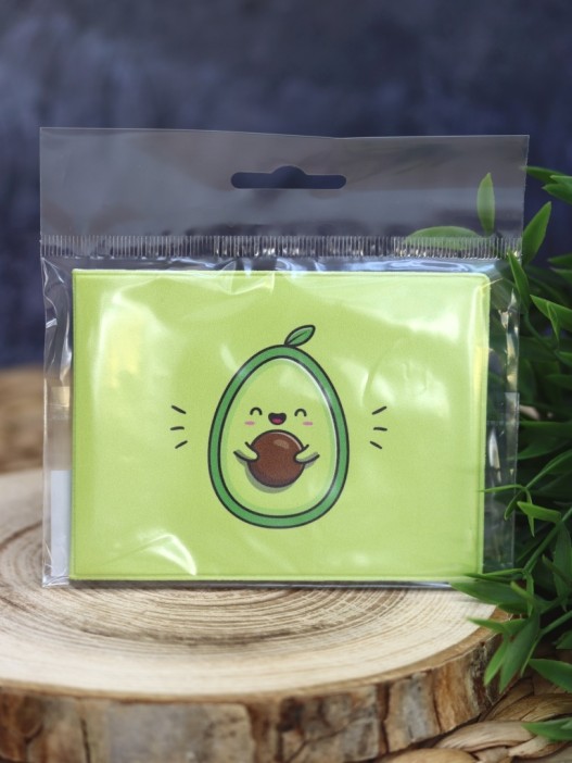 Обложка для студенческого «Happy Avocado», плотность 600 мкм 