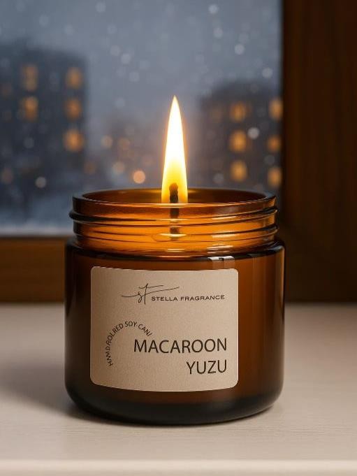 Свеча ароматическая в банке &quot;Macaroon Yuzu&quot;, 50 гр 