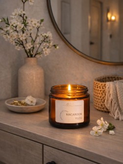 Свеча ароматическая в банке "Макарон Юдзу", 50 гр