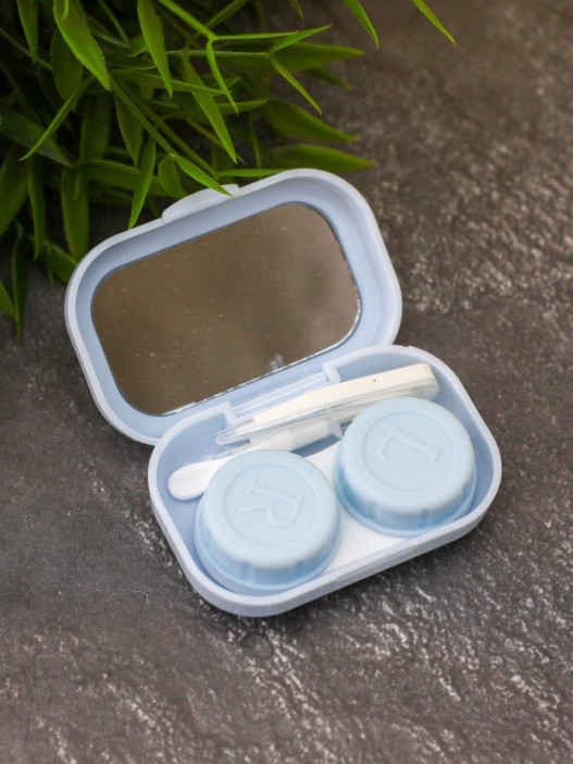 Контейнер для линз «Classic horizontal», blue 