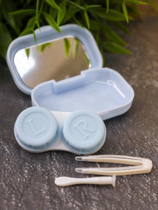 Контейнер для линз «Classic horizontal», blue 