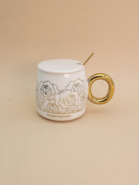 Кружка «Golden romance», white (450 ml) 