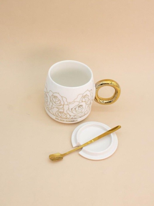Кружка «Golden romance», white (450 ml) 