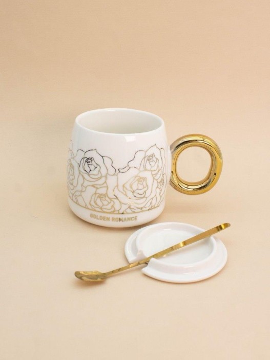 Кружка «Golden romance», white (450 ml) 