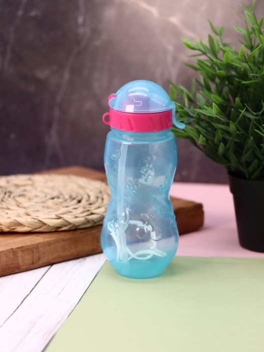 Бутылка &quot;Fruit&quot; с трубочкой, blue (400 ml) 