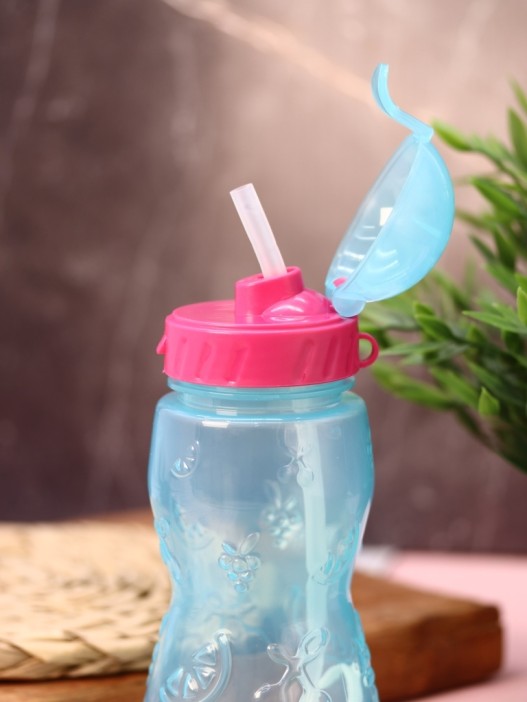 Бутылка &quot;Fruit&quot; с трубочкой, blue (400 ml) 