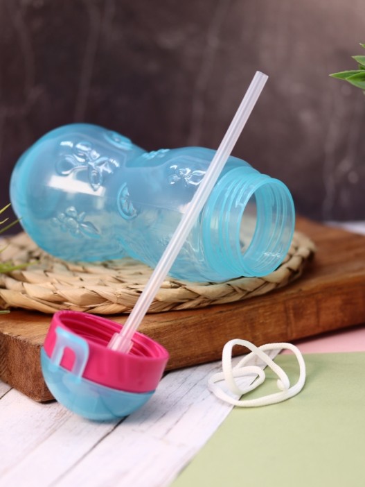 Бутылка &quot;Fruit&quot; с трубочкой, blue (400 ml) 