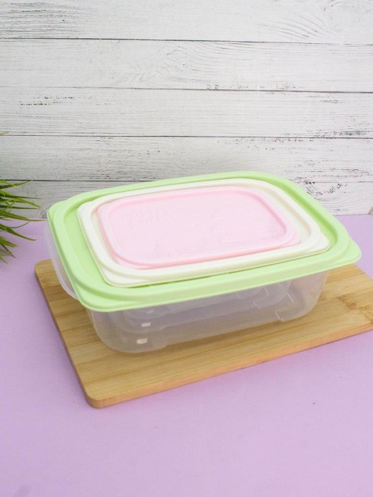 Набор контейнеров 3 шт. «Color life» (2 л, 1.1 л, 0.55 л) 