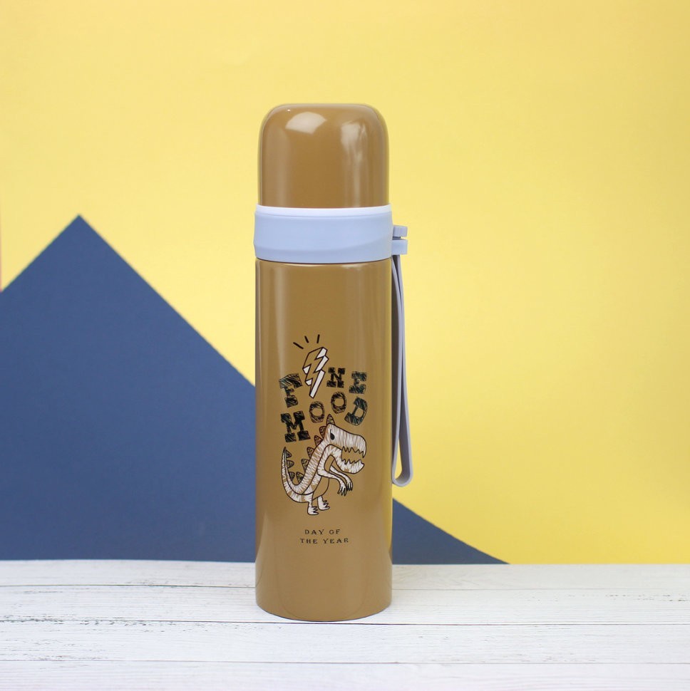 M-2793W Термос "Fine mood", yellow (500ml)