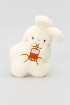 Мягкая игрушка "Crooked Rabbit with Juice", 20 см