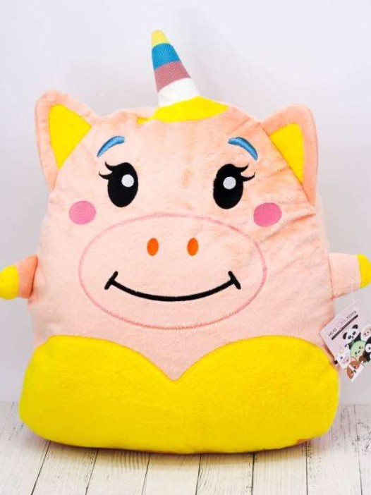 Мягкая игрушка Hugme toys «Единорог», 40 см, розовый 