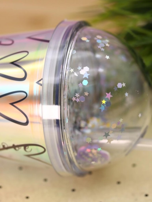 Тамблер iLikeGift "Love heart", blue (450 ml) 