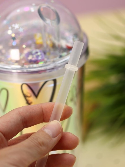 Тамблер iLikeGift "Love heart", blue (450 ml) 