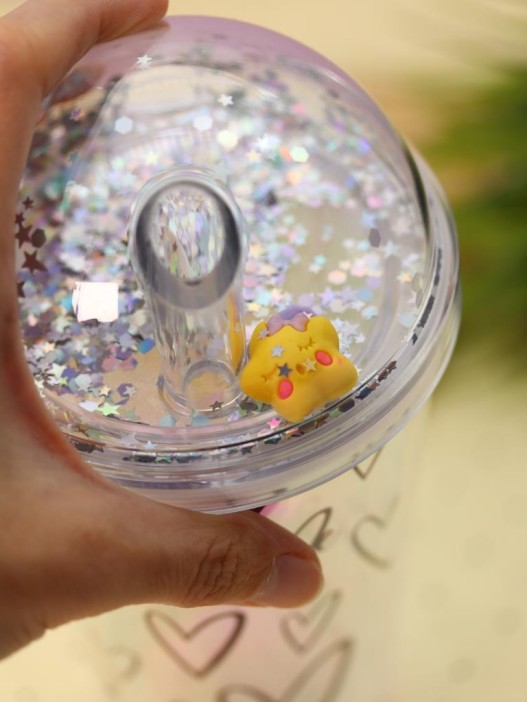 Тамблер iLikeGift "Love heart", blue (450 ml) 