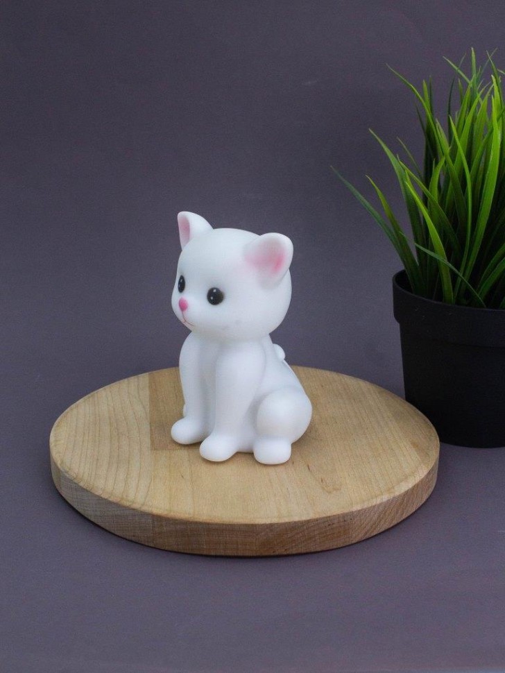 Ночник iLikeGift "Котенок", белый (11*7 см)