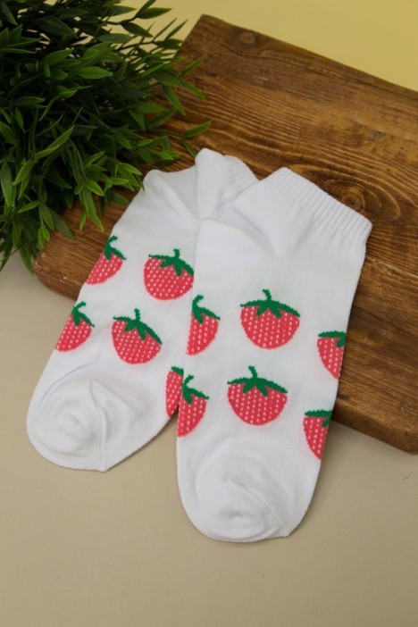 Носки женские &quot;Strawberry Pink and White&quot;, р.35-40, 2 пары 
