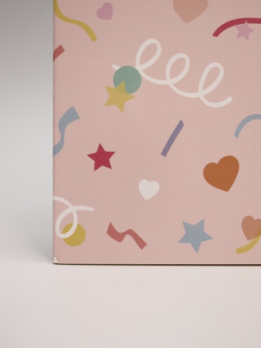Блокнот (А5) "Drawings, confetti", pink (14.5*21) 