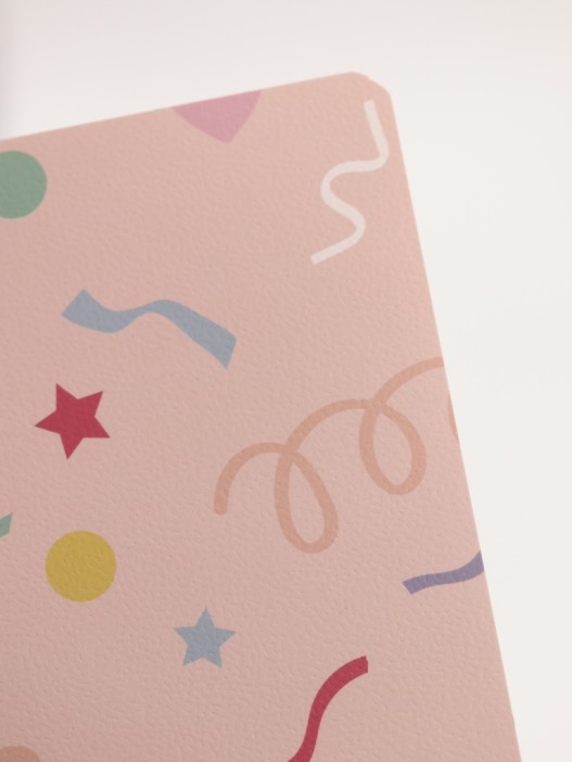 Блокнот (А5) "Drawings, confetti", pink (14.5*21) 