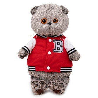 Мягкая игрушка "Кот Басик в клубной куртке " (19 см)