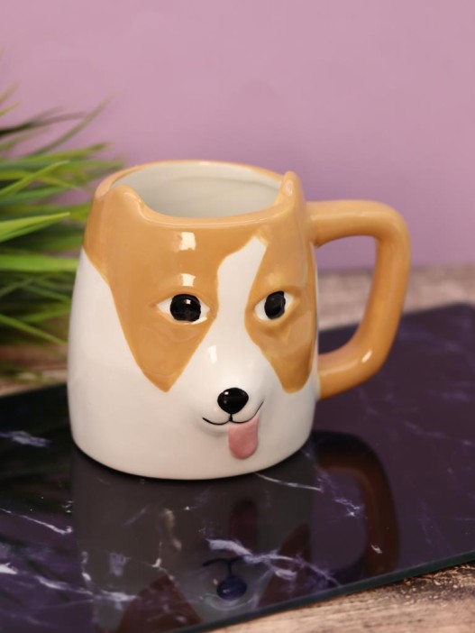 Кружка керамическая «Dog with ears», brown (500 мл) 