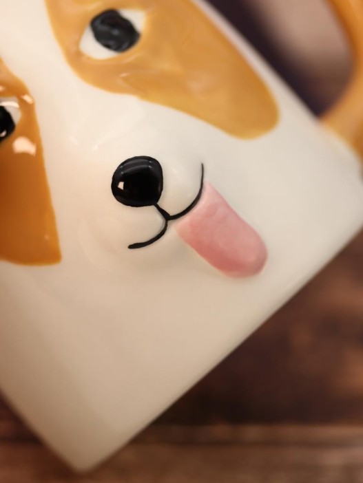 Кружка керамическая «Dog with ears», brown (500 мл) 