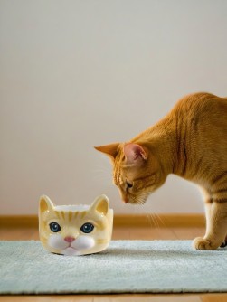 Керамическая миска для животных «Blue eyed cat», 920 ml