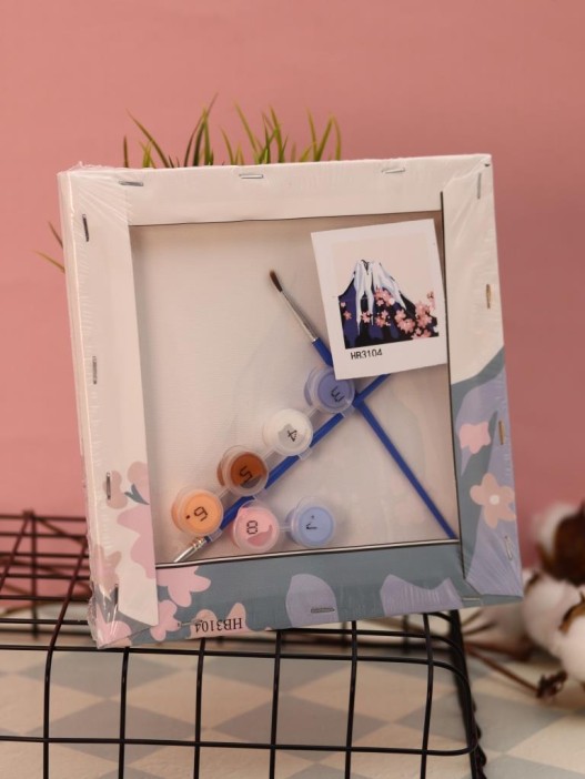 Картина по номерам на подрамнике Draw Me! «Volcano», (20*20 см) 