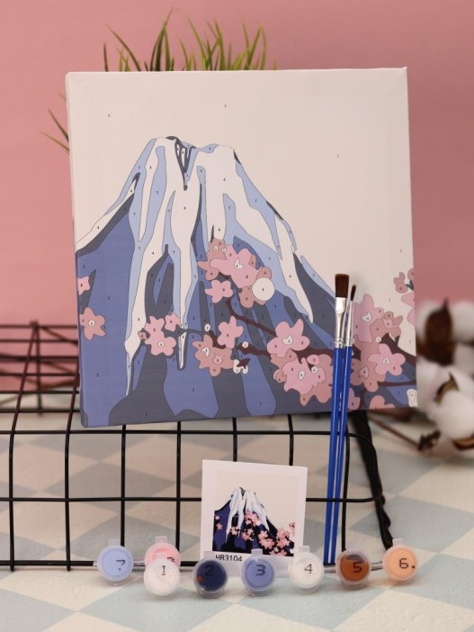 Картина по номерам на подрамнике Draw Me! «Volcano», (20*20 см) 