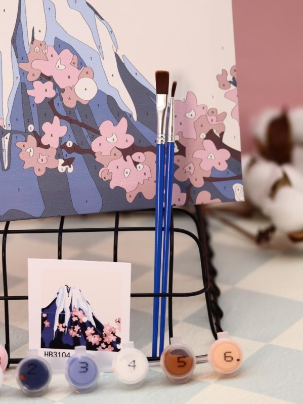 Картина по номерам на подрамнике Draw Me! "Вулкан", (20*20 см)