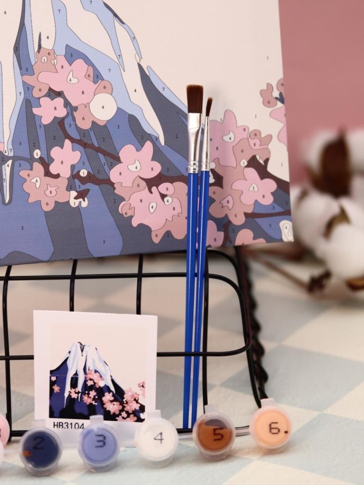 Картина по номерам на подрамнике Draw Me! "Вулкан", (20*20 см)