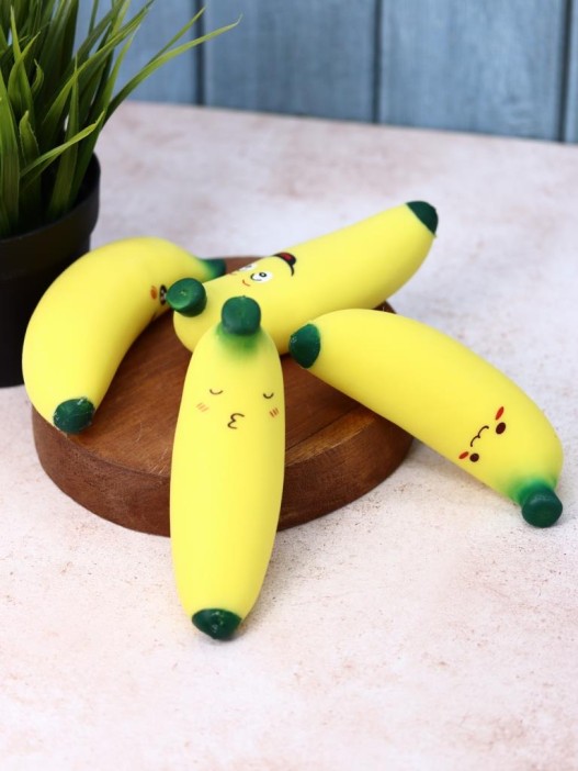 Мялка - антистресс «Squishy bead banana», mix 