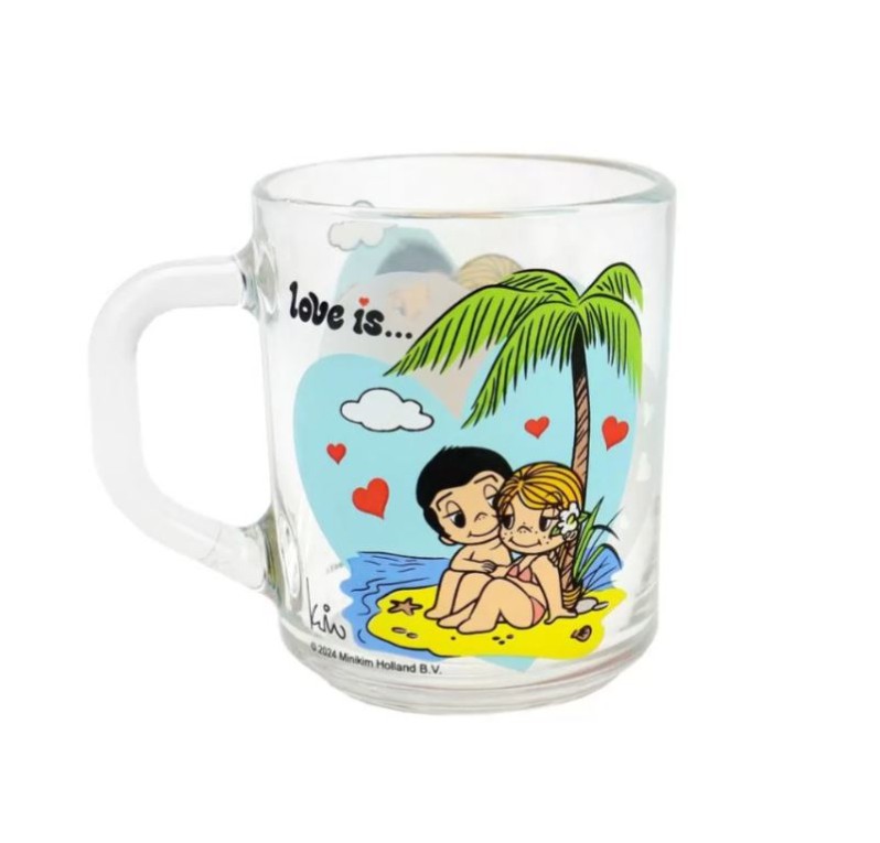 Кружка Love is... "Модерн-2", в подарочной упаковке, стекло (230мл)