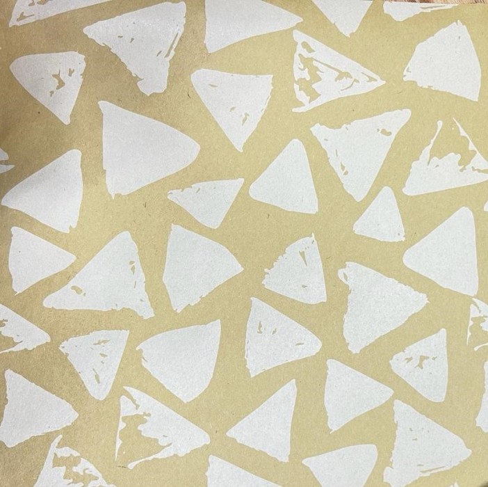 Упаковочная бумага «Triangle», yellow (50*70 см) 