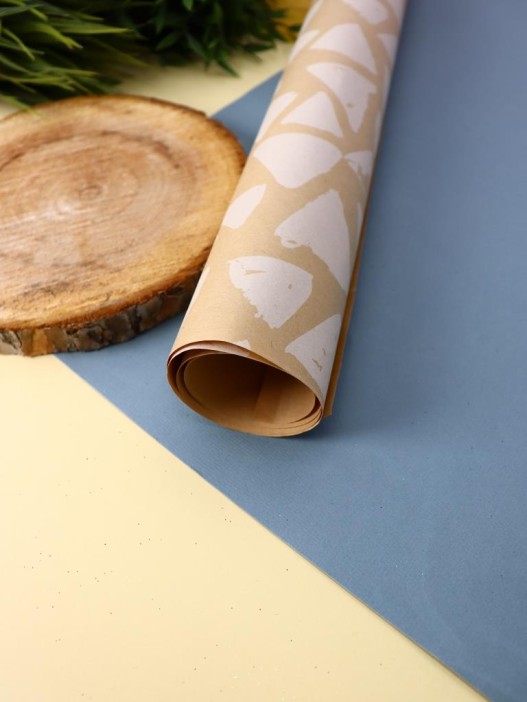 Упаковочная бумага «Triangle», yellow (50*70 см) 