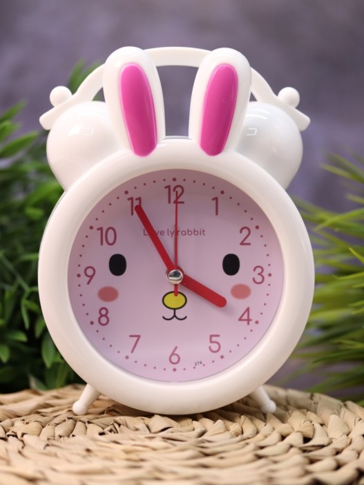 Часы-будильник «Honey bunny», pink (15,5х13 см) 