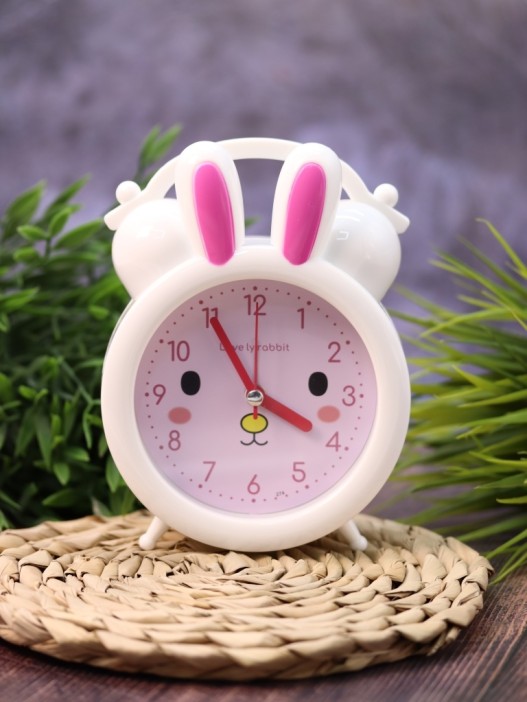 Часы-будильник «Honey bunny», pink (15,5х13 см) 