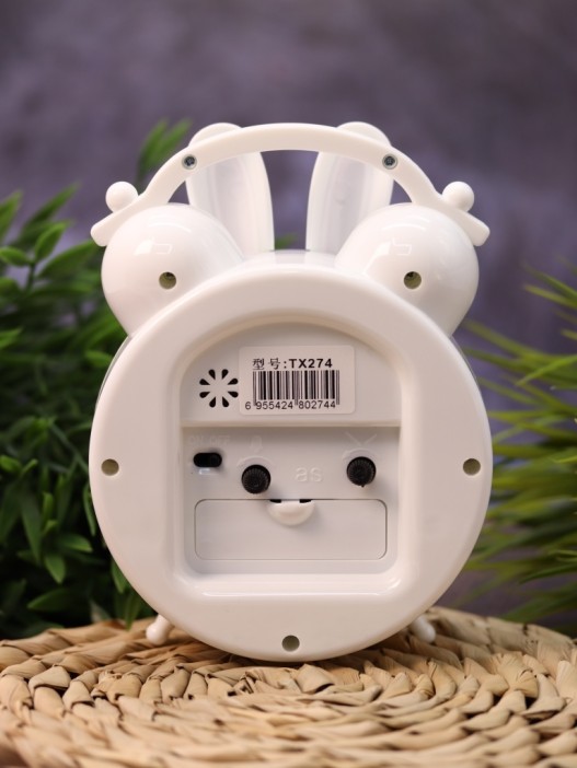 Часы-будильник «Honey bunny», pink (15,5х13 см) 