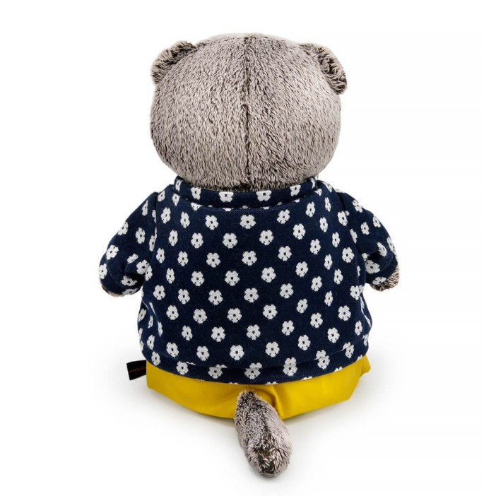 Мягкая игрушка &quot;Кот Басик в джемпере в цветочек&quot; (22 см) 