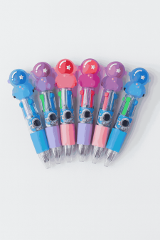 Разноцветная мини-ручка 4 в 1 "Colored astronauts", mix