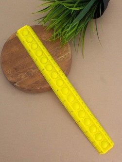 Линейка силиконовая  POP IT желтая  30 см