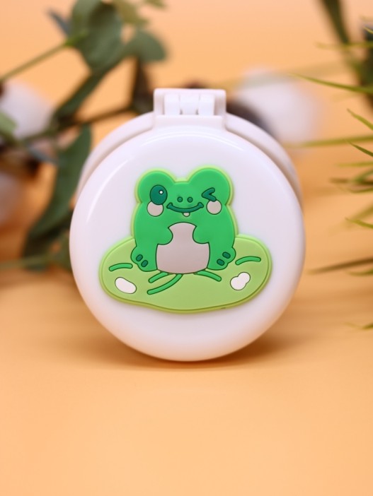 Расческа раскладная с зеркалом  &quot;Froggy folding&quot;, white 